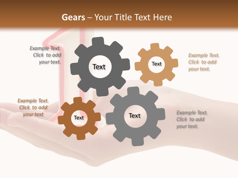 One Hand Celebrate PowerPoint Template