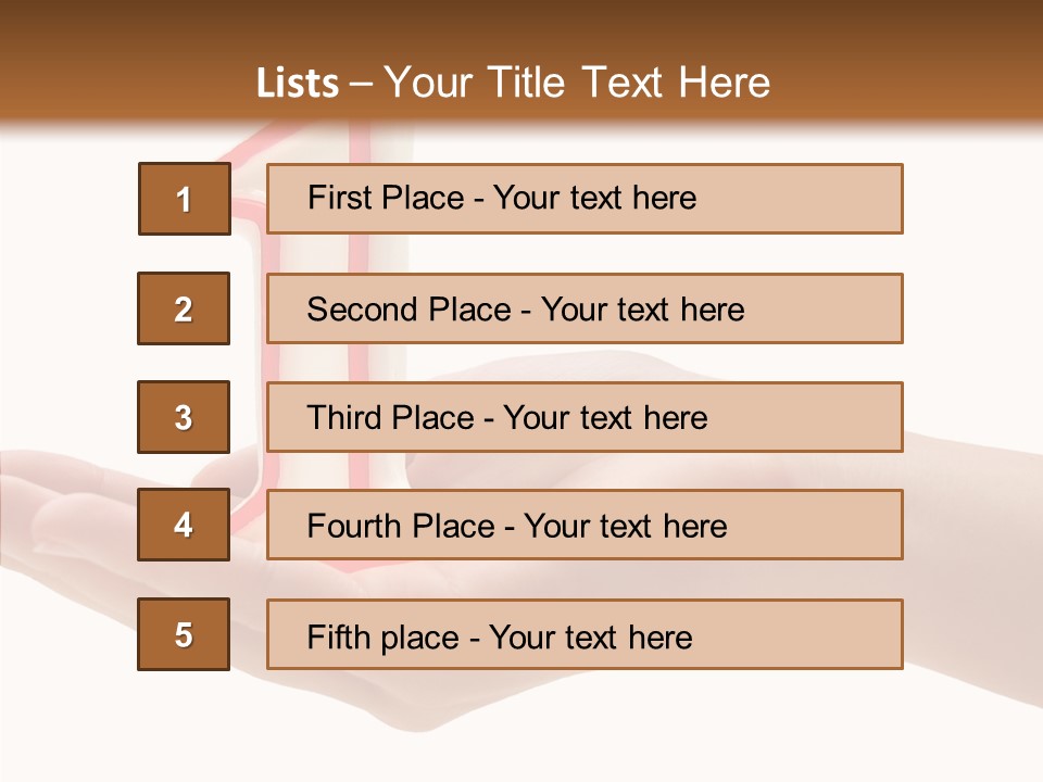 One Hand Celebrate PowerPoint Template