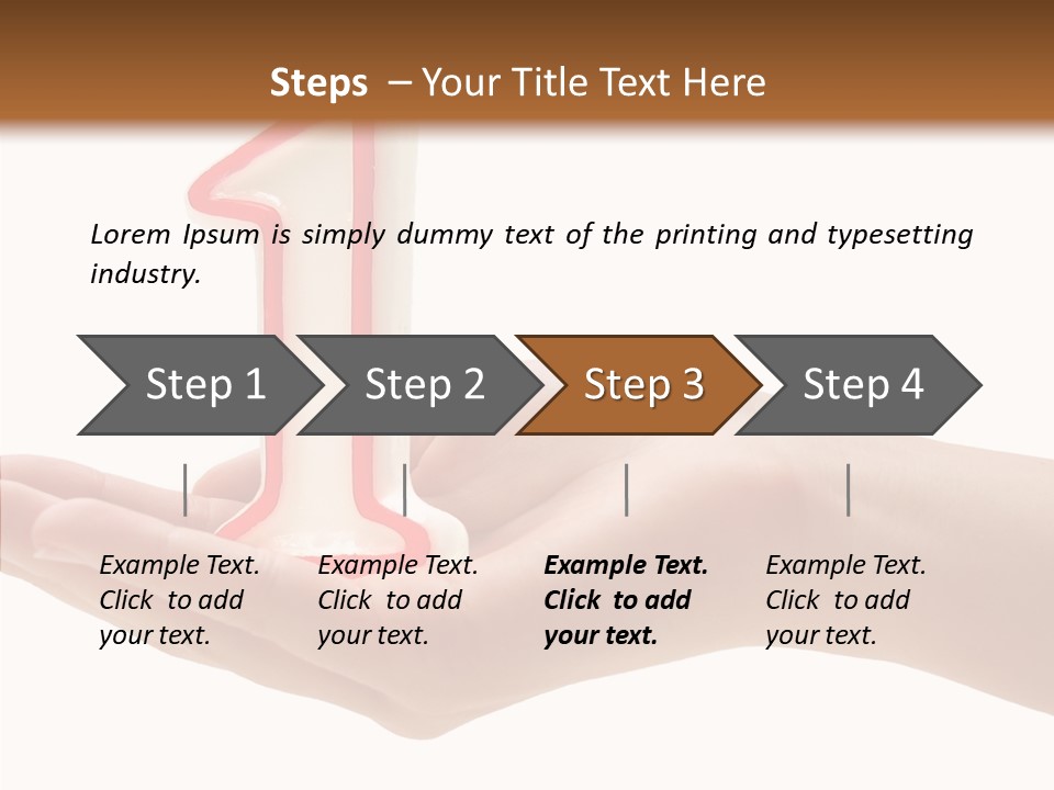 One Hand Celebrate PowerPoint Template