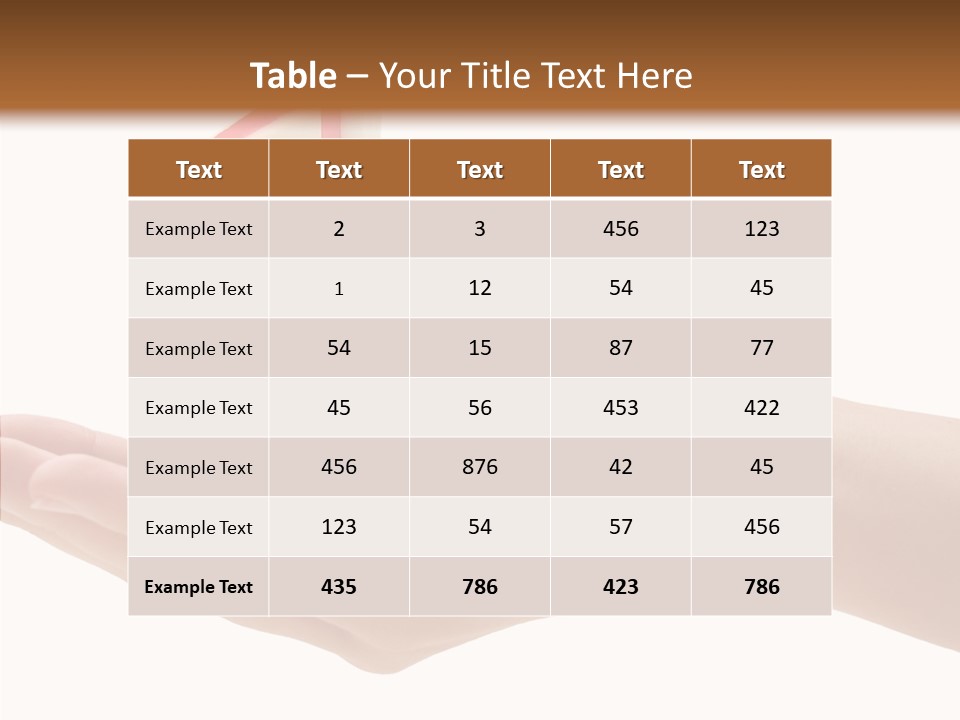 One Hand Celebrate PowerPoint Template