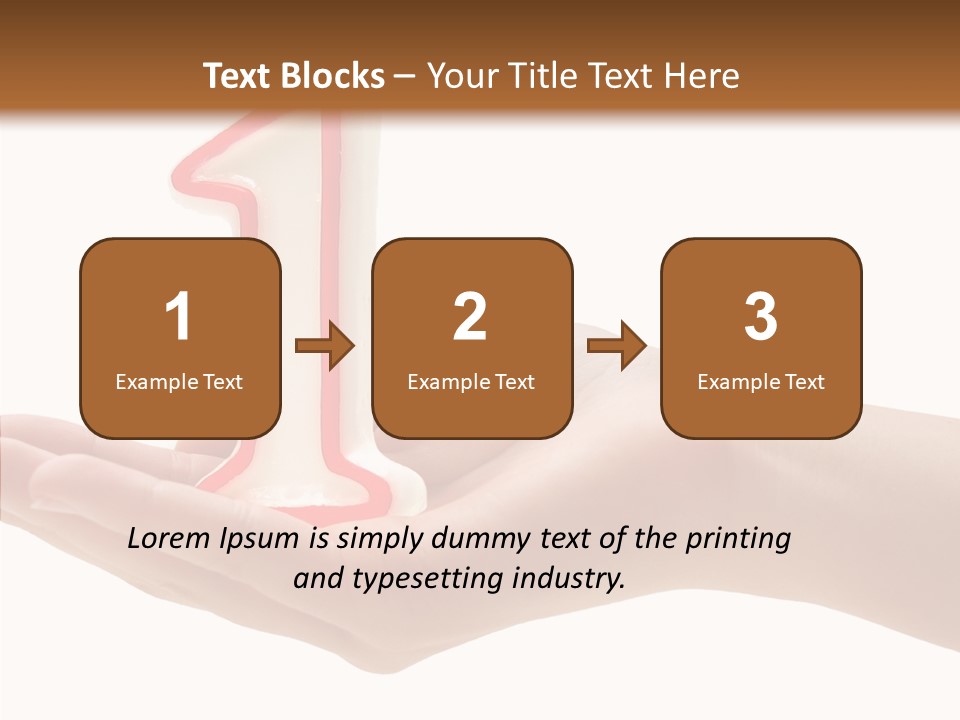 One Hand Celebrate PowerPoint Template