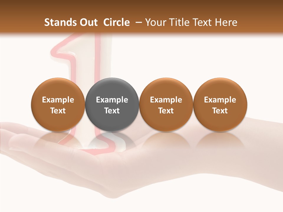 One Hand Celebrate PowerPoint Template