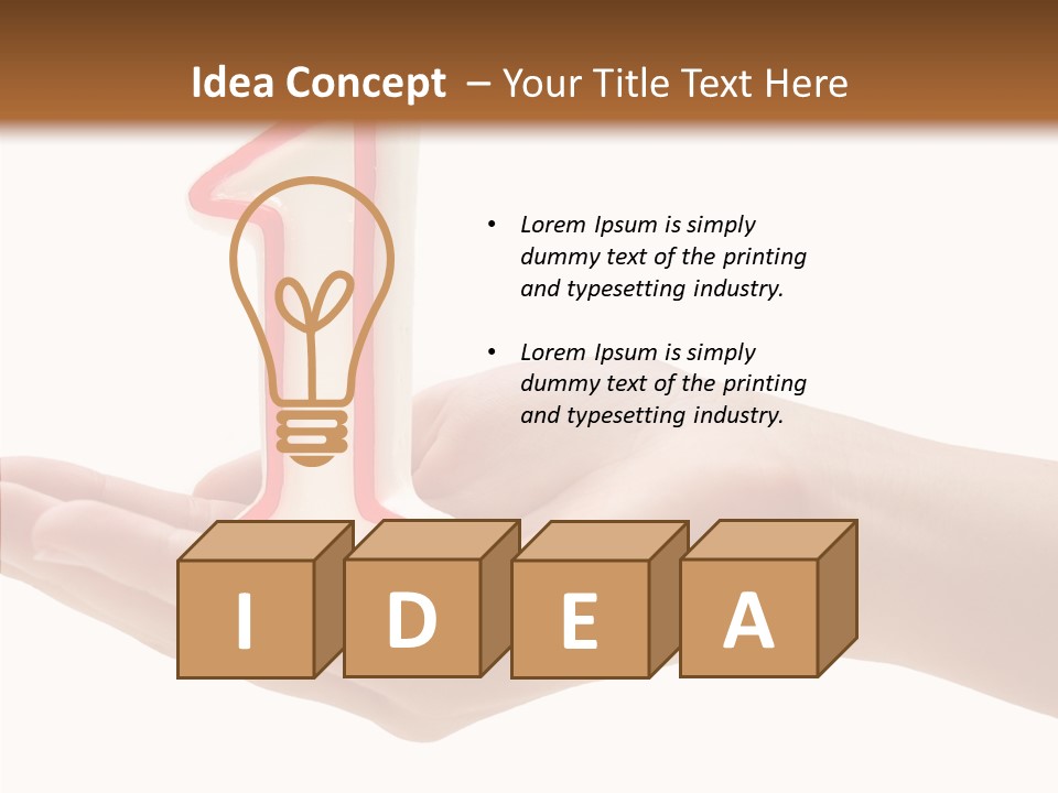 One Hand Celebrate PowerPoint Template