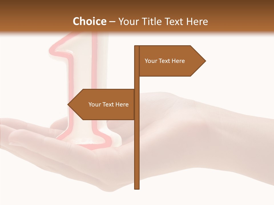 One Hand Celebrate PowerPoint Template