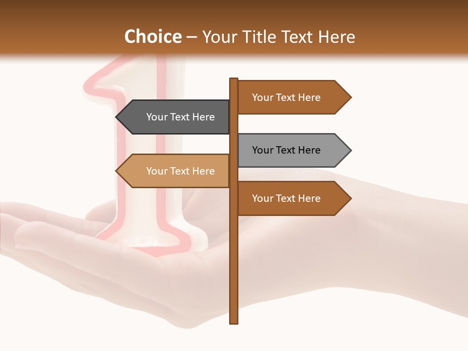 One Hand Celebrate PowerPoint Template