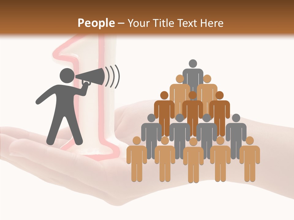 One Hand Celebrate PowerPoint Template