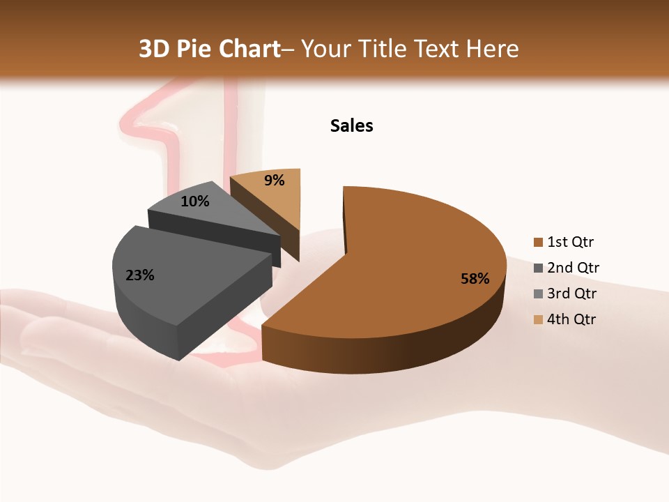 One Hand Celebrate PowerPoint Template