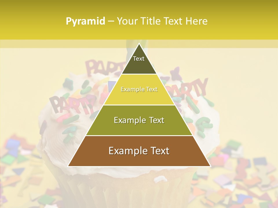 Confetti Candle Food PowerPoint Template