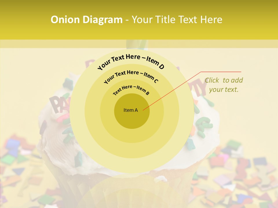 Confetti Candle Food PowerPoint Template