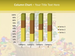 Confetti Candle Food PowerPoint Template