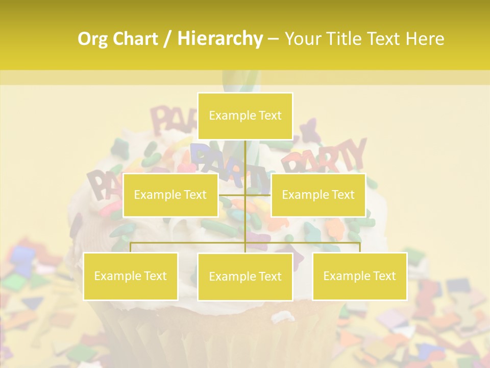 Confetti Candle Food PowerPoint Template