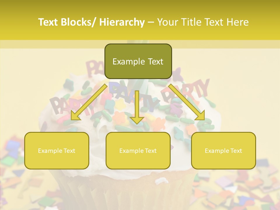 Confetti Candle Food PowerPoint Template