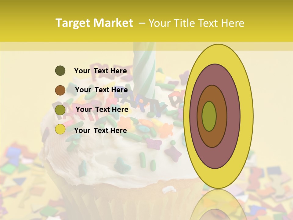 Confetti Candle Food PowerPoint Template