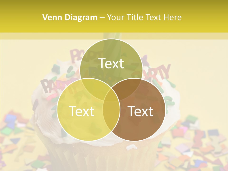 Confetti Candle Food PowerPoint Template