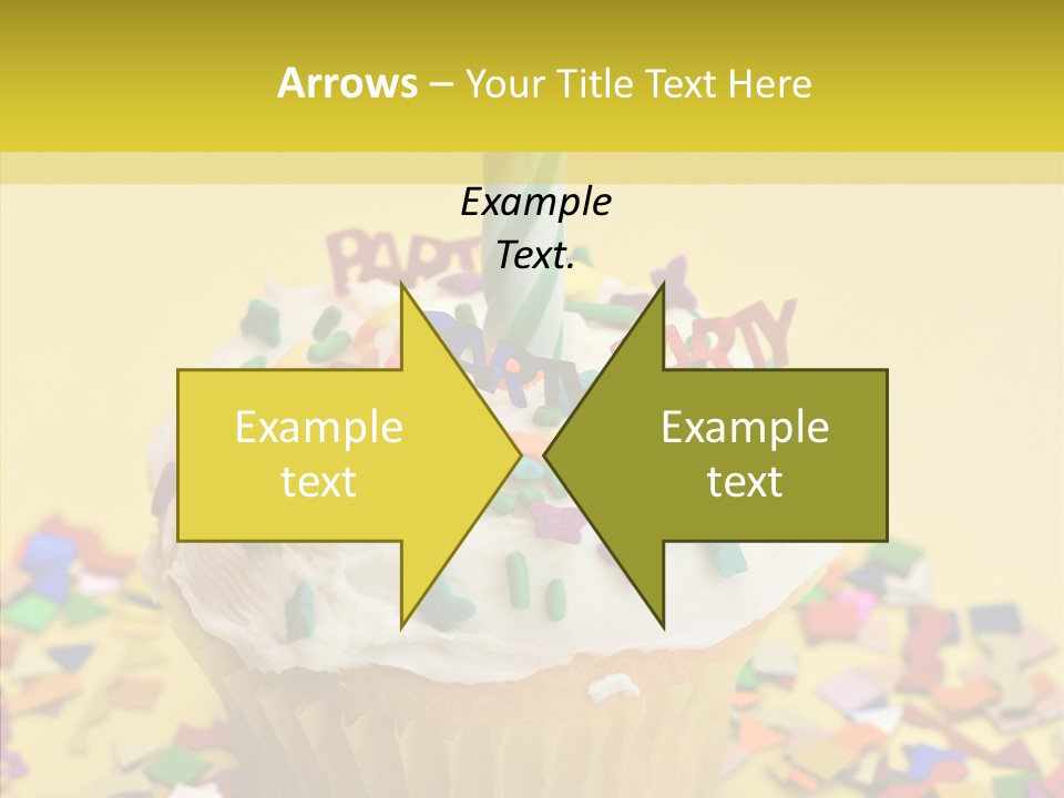 Confetti Candle Food PowerPoint Template