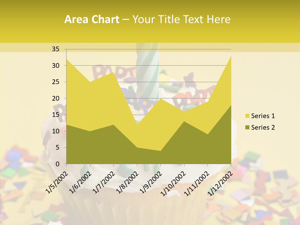 Confetti Candle Food PowerPoint Template