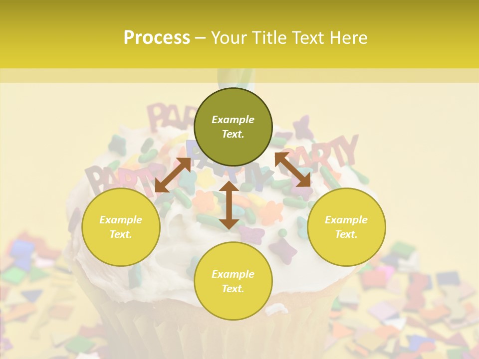 Confetti Candle Food PowerPoint Template