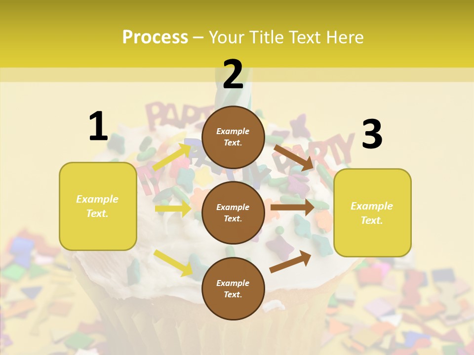 Confetti Candle Food PowerPoint Template