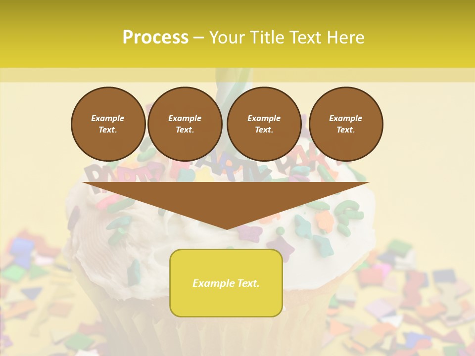 Confetti Candle Food PowerPoint Template