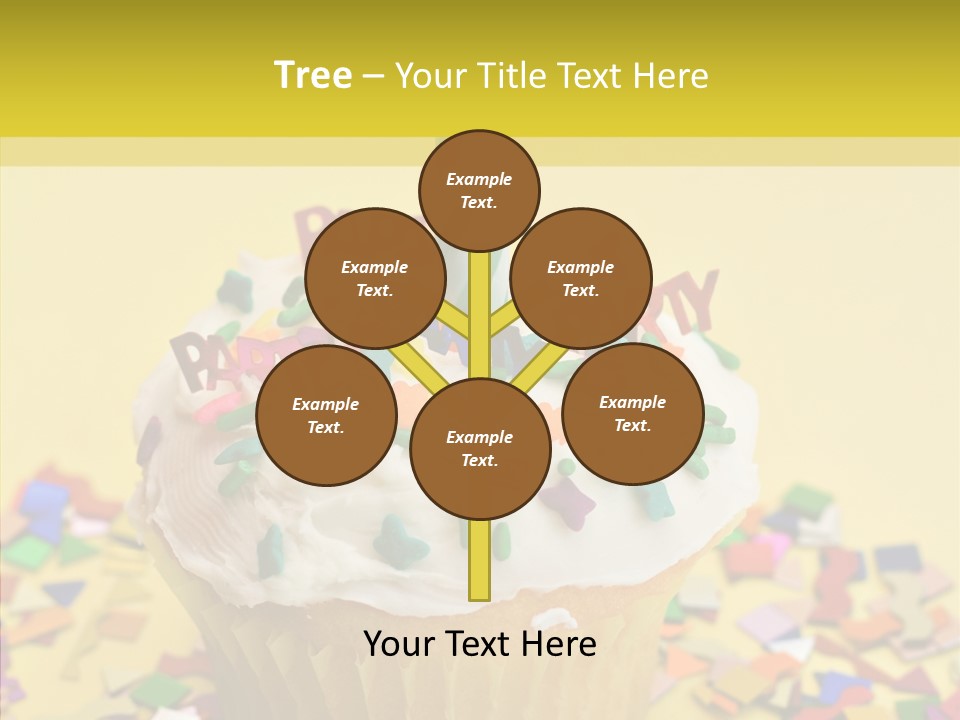 Confetti Candle Food PowerPoint Template