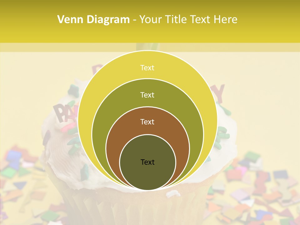 Confetti Candle Food PowerPoint Template