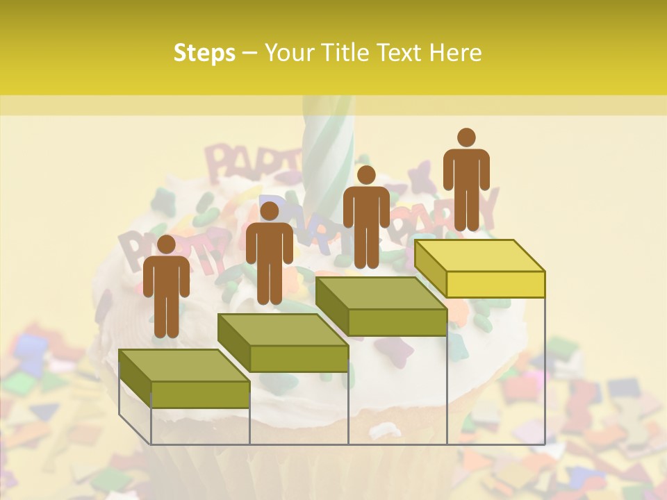 Confetti Candle Food PowerPoint Template