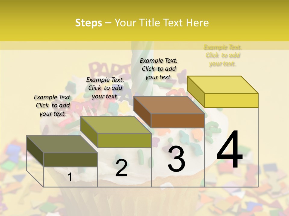Confetti Candle Food PowerPoint Template