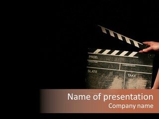 Black Director Actor PowerPoint Template