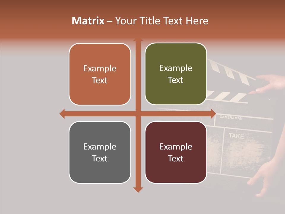 Black Director Actor PowerPoint Template