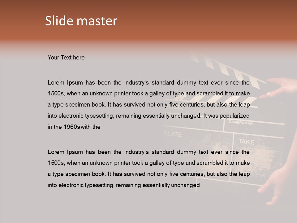 Black Director Actor PowerPoint Template