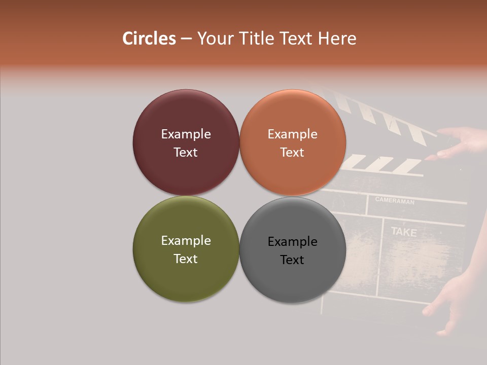 Black Director Actor PowerPoint Template