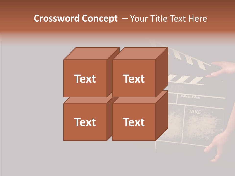 Black Director Actor PowerPoint Template