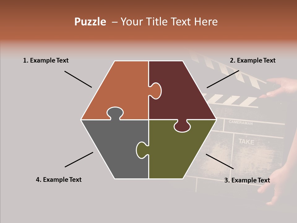 Black Director Actor PowerPoint Template