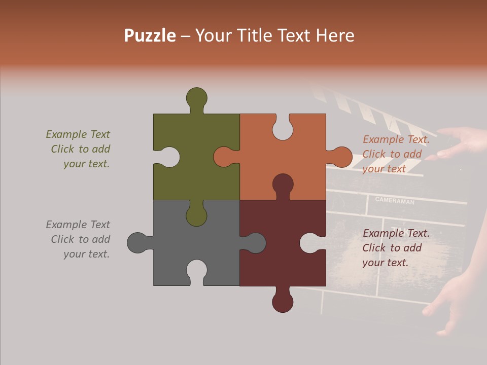 Black Director Actor PowerPoint Template