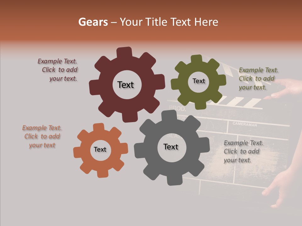 Black Director Actor PowerPoint Template