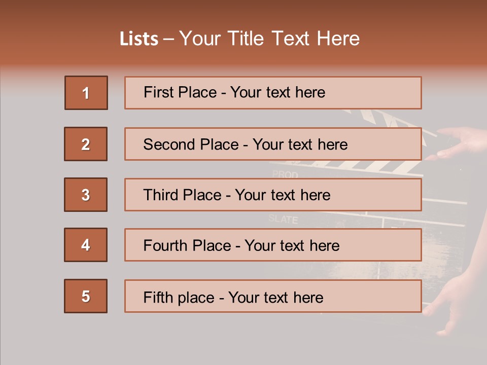 Black Director Actor PowerPoint Template