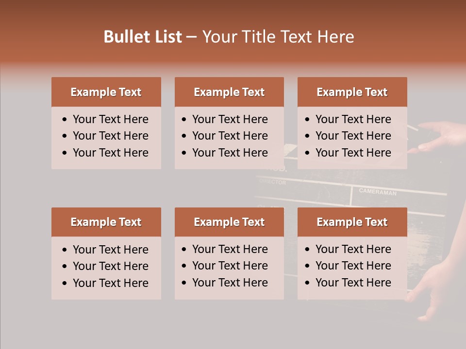 Black Director Actor PowerPoint Template