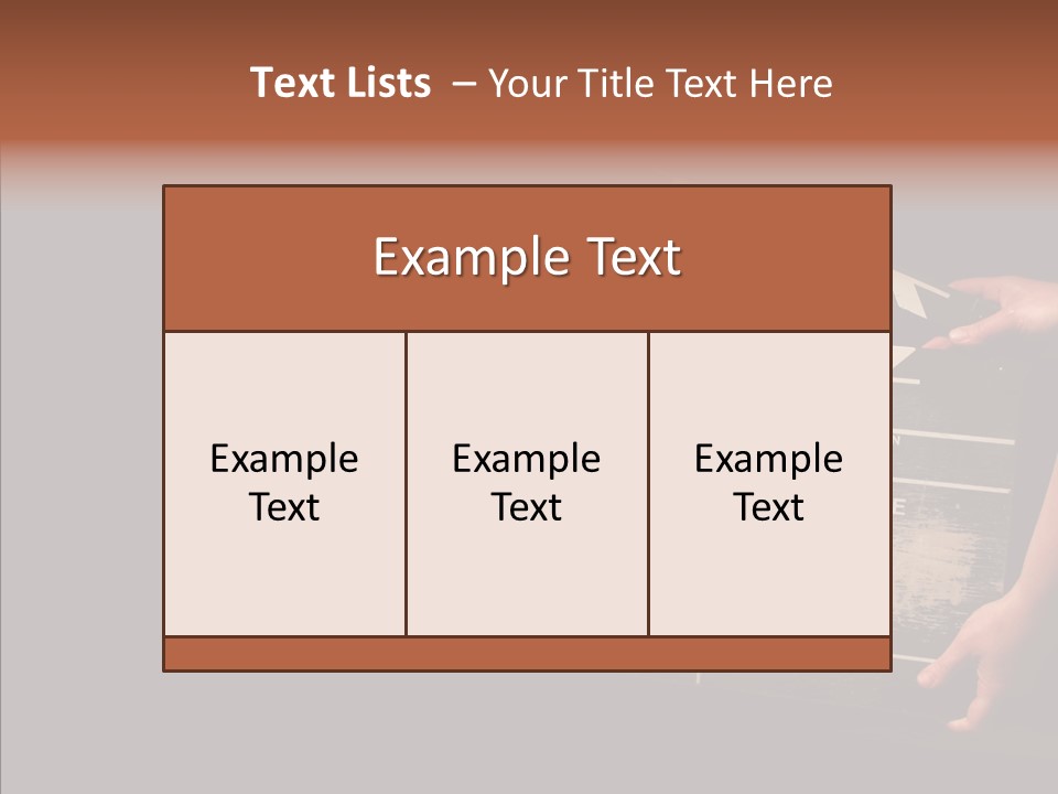 Black Director Actor PowerPoint Template