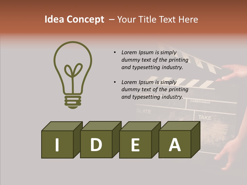 Black Director Actor PowerPoint Template