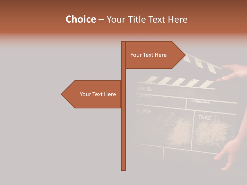 Black Director Actor PowerPoint Template