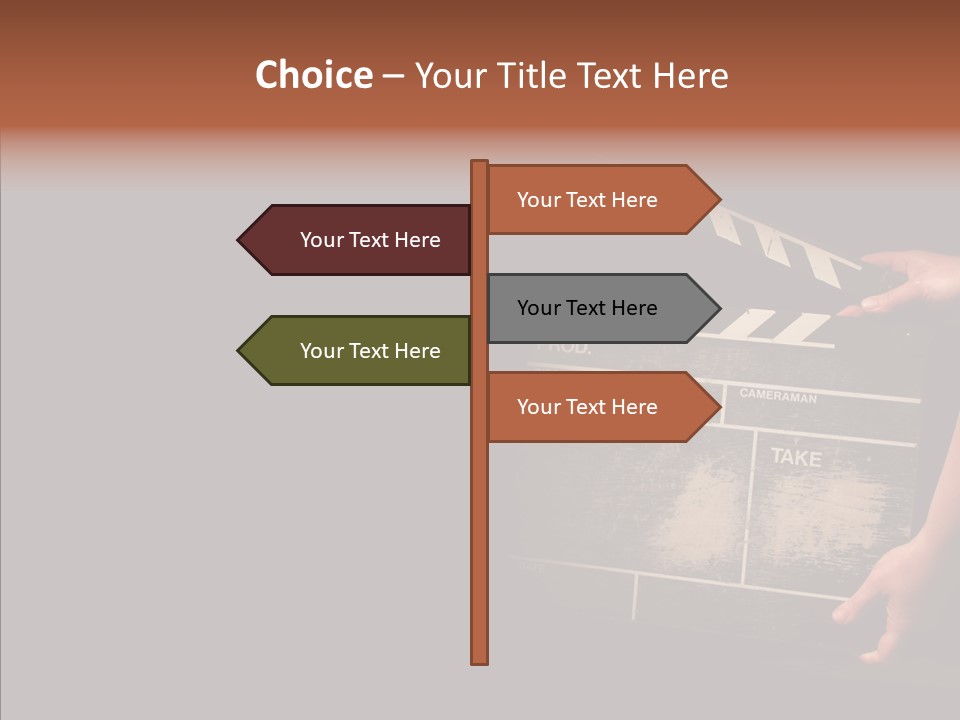 Black Director Actor PowerPoint Template