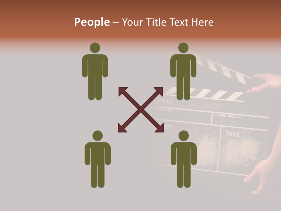 Black Director Actor PowerPoint Template