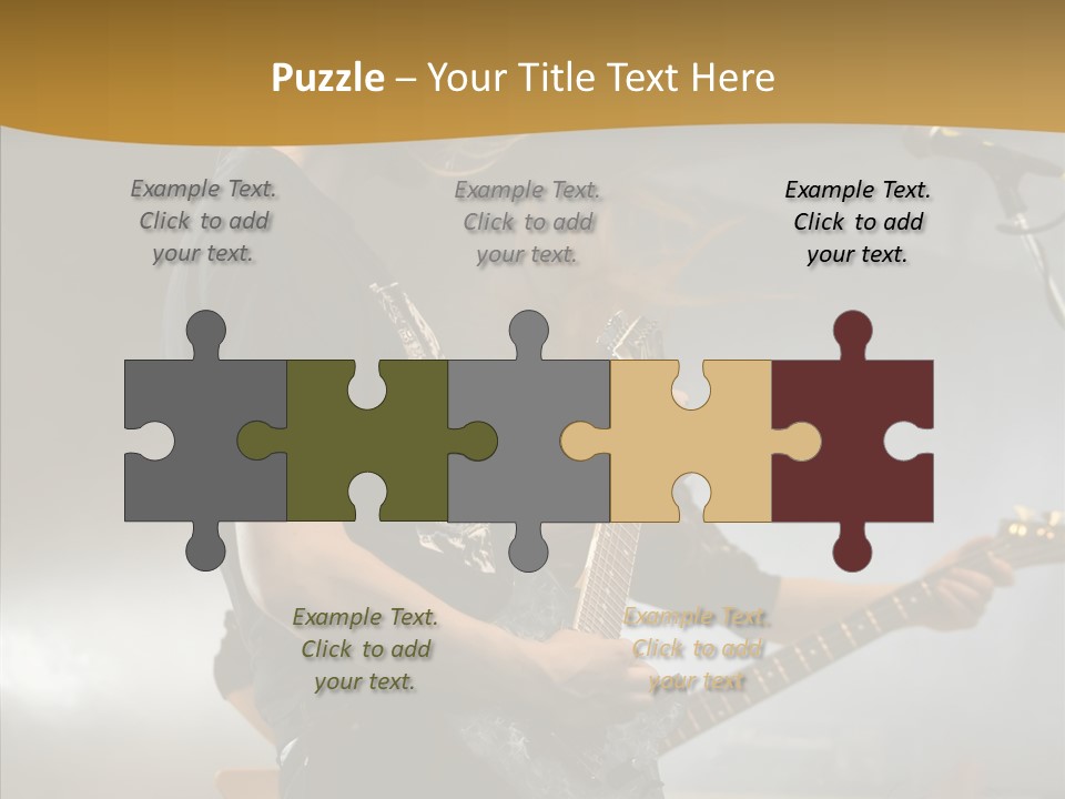 Figure Happy Table PowerPoint Template