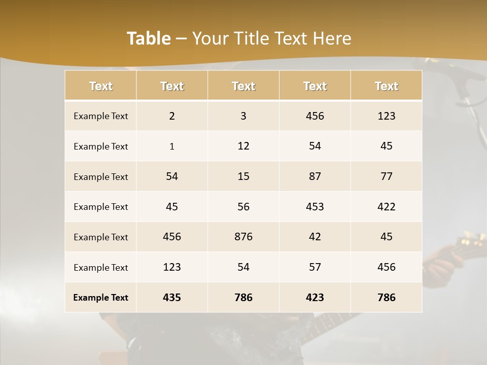 Figure Happy Table PowerPoint Template