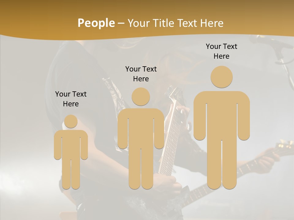 Figure Happy Table PowerPoint Template