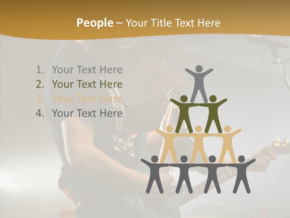 Figure Happy Table PowerPoint Template