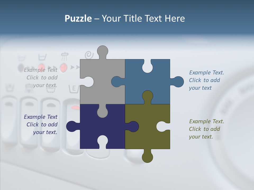 Clothes Machine Appliance PowerPoint Template
