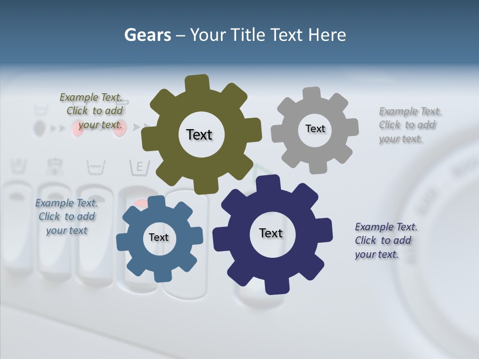 Clothes Machine Appliance PowerPoint Template