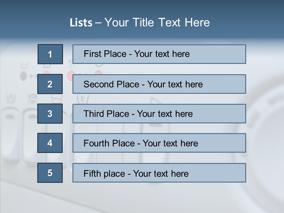 Clothes Machine Appliance PowerPoint Template