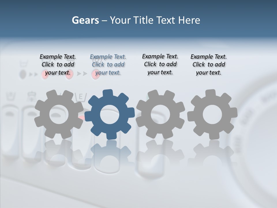 Clothes Machine Appliance PowerPoint Template